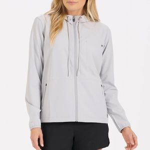 Vuori Women's Utility Jacket in Light Gray